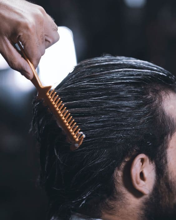 Hidratação capilar na Barbearia Executive