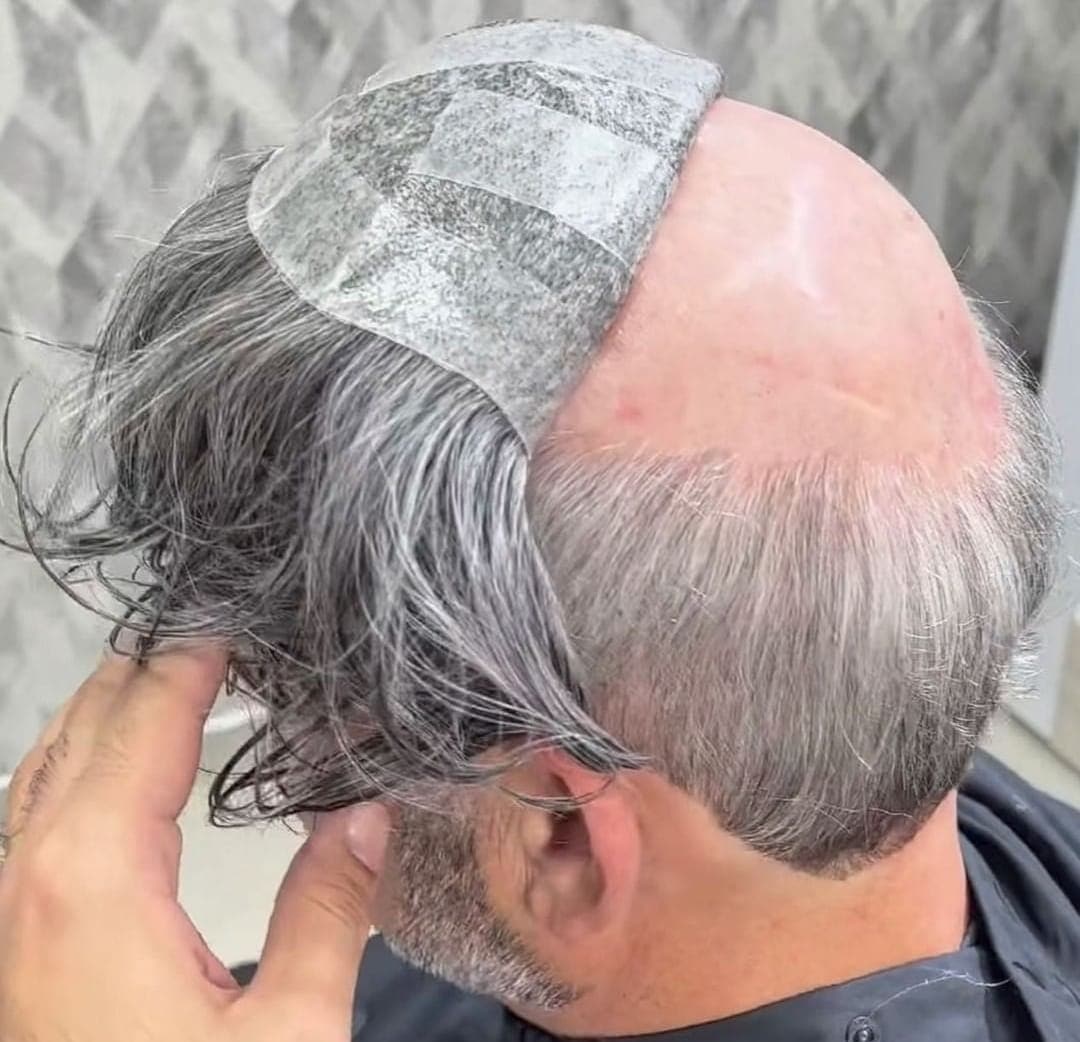 Manutenção de prótese capilar na Barbearia Executive