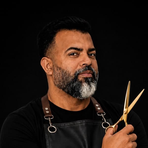 Marcos, barbeiro da Barbearia Executive