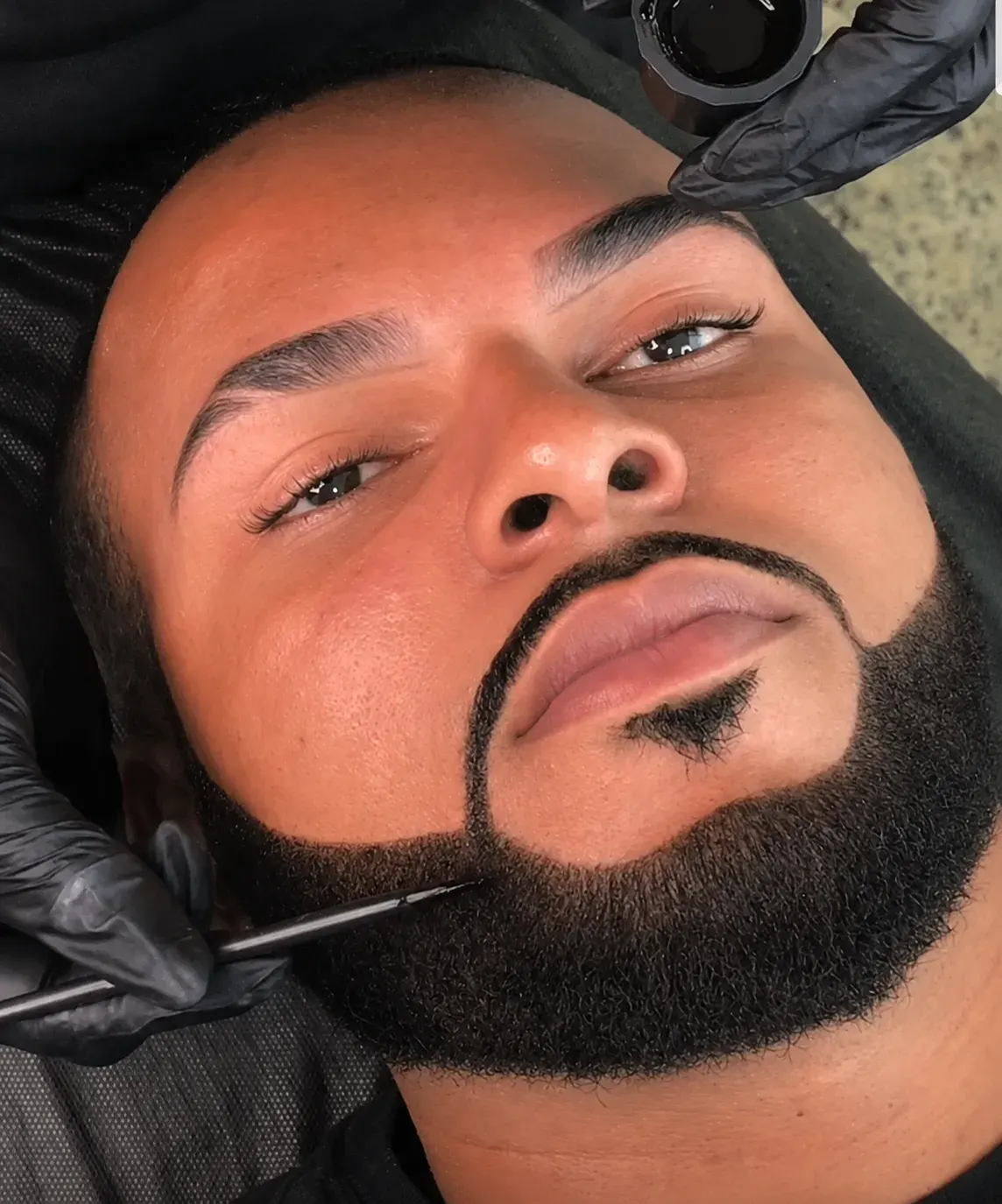 Pigmentação de barba na Barbearia Executive